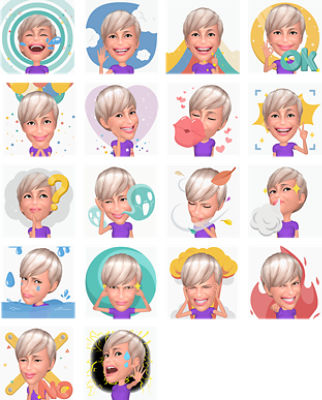 Samsung Galaxy S9 or S9+ AR Emoji Stickers