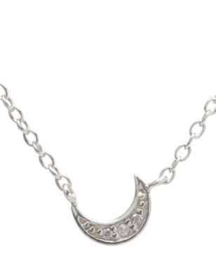 UPC 053498583791 product image for K'Dorable Sterling Silver Moon Necklace - Silver - K'Dorable | upcitemdb.com