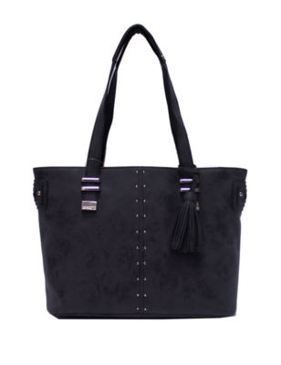 UPC 826894624494 product image for Rosetti Natalia Stud Accented Tote Bag - Black - Rosetti | upcitemdb.com