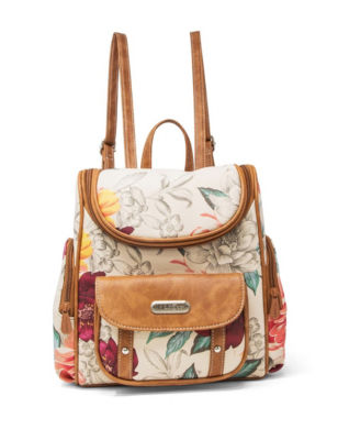 UPC 054069266310 product image for Koltov Eve Floral Donna Backpack - Beige Floral - Koltov | upcitemdb.com