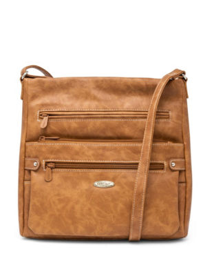 UPC 054069266112 product image for Koltov Lorraine Montana Crossbody Bag - Cognac - Koltov | upcitemdb.com