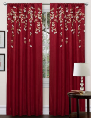 lush decor flower drops window pane