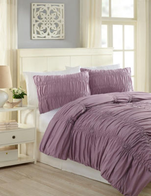 UPC 041808756256 product image for Modern Heirloom Ruched Katrina Comforter Set - Lavender - Full/Queen - Modern He | upcitemdb.com