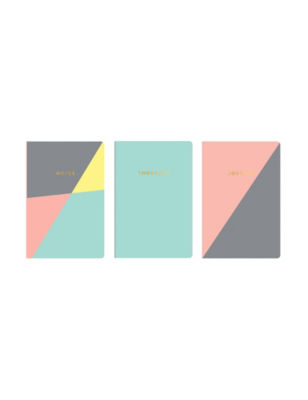 UPC 826635145011 product image for Eccolo 3-pk. Pastel Triangle Pocket Journal Set - Pastel Multi - Eccolo | upcitemdb.com