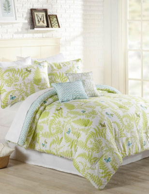 UPC 041808852064 product image for Mary Jane's Home Enchanted Grove Comforter Set - Green / White - Queen - Mary Ja | upcitemdb.com