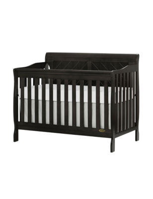 Dream On Me Cape Cod 5 in 1 Convertible Crib, Black