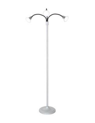 UPC 191344593331 product image for Lavish Home 3-Head LED Flexible Floor Lamp - Silver - Lavish Home | upcitemdb.com