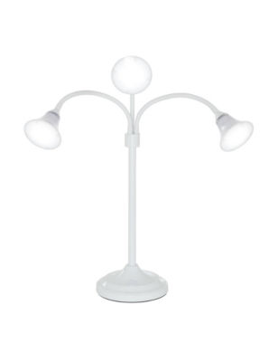 UPC 191344593379 product image for Lavish Home 3-Head LED Flexible Desk Lamp - White - Lavish Home | upcitemdb.com