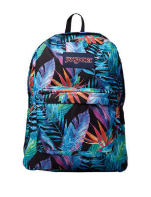 UPC 191475138005 product image for Jansport Superbreak Paradise Backpack - Black Multi - Jansport | upcitemdb.com