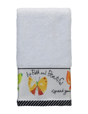 Kathy Davis White Washcloths Towels
