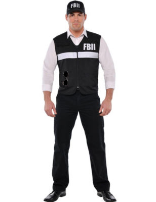 UPC 809801711296 product image for Forensic Vest Adult Costume - Black/ White - ONE - Amscan | upcitemdb.com