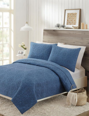 UPC 041808905104 product image for Mary Jane's Home Darling Lace Coverlet - Denim - Full/Queen - Mary Jane's Home | upcitemdb.com