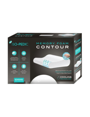 iso pedic contour memory foam pillow