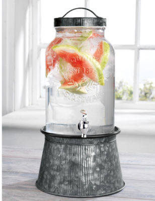 UPC 786460001053 product image for Home Essentials 1.5-gal. Galvanized Beverage Dispenser - Metal - Home Essentials | upcitemdb.com