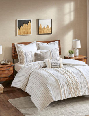 Ink+ivy Imani 3-piece Cotton Comforter Set, Natural