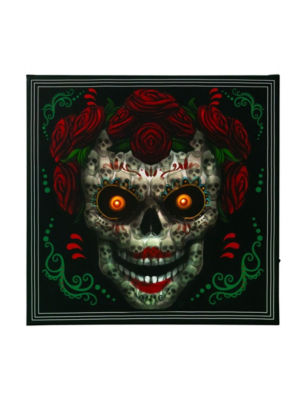 UPC 721773383847 product image for Day of the Dead Animated Halloween Wall Art - Black - Morbid Enterprises | upcitemdb.com