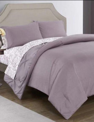 UPC 784857835977 product image for Idea Nuova Nova Reversible Comforter & Sheet Set - Lavender - Queen - Idea Nuova | upcitemdb.com