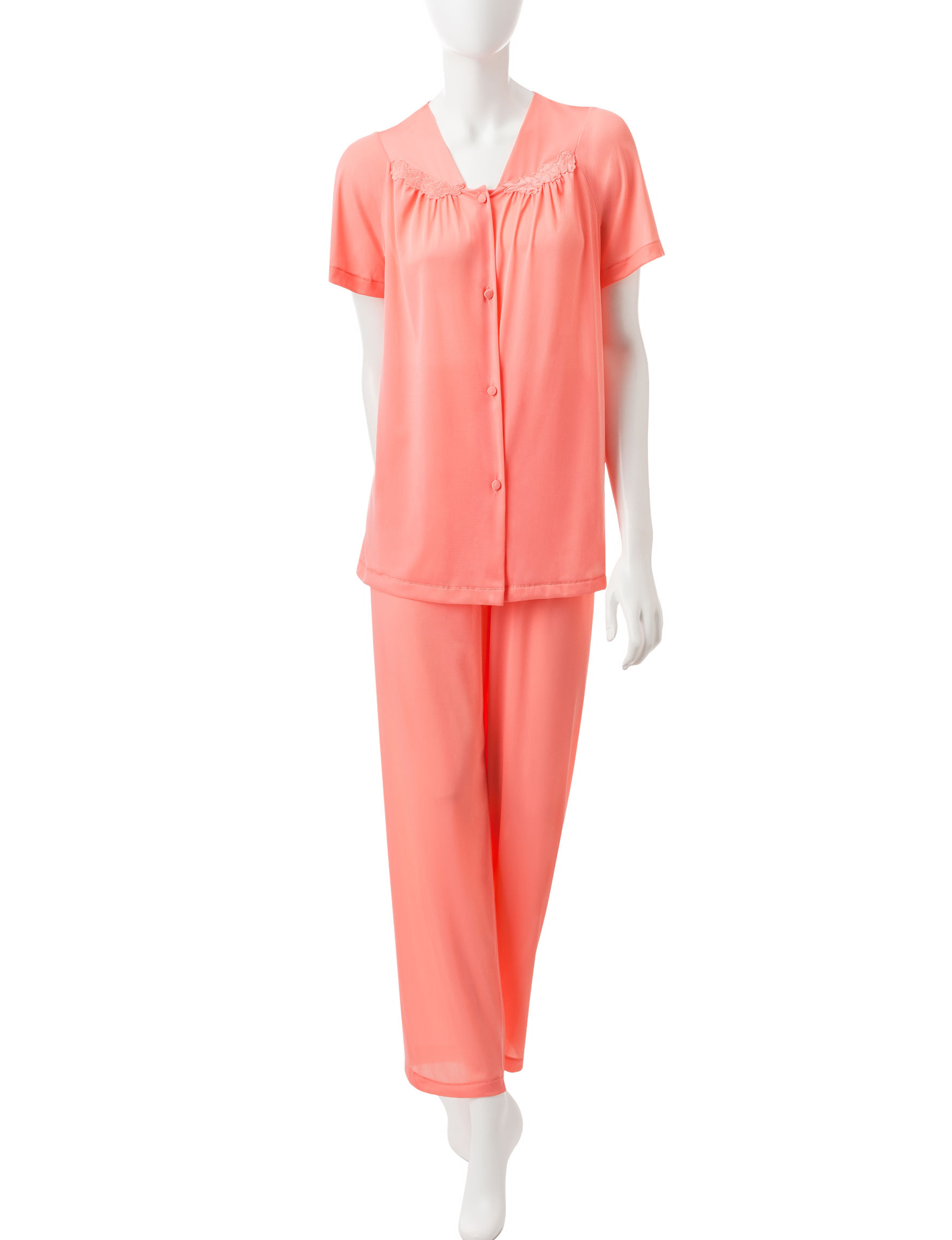 Vanity Fair Tricot 2-pc. Solid Color Pajamas Vanity Fair Tricot 2-pc. Solid Color Pajamas
