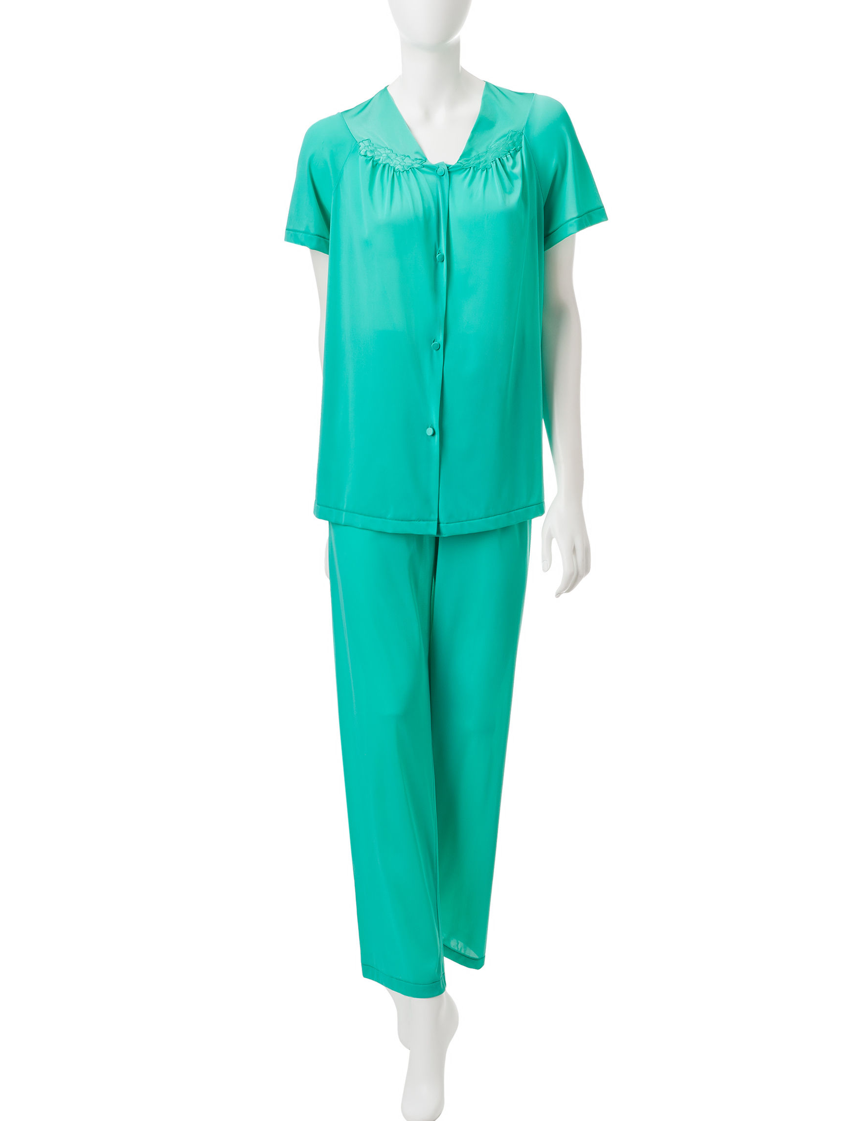 Vanity Fair Green Pajama Sets Vanity Fair Green Pajama Sets