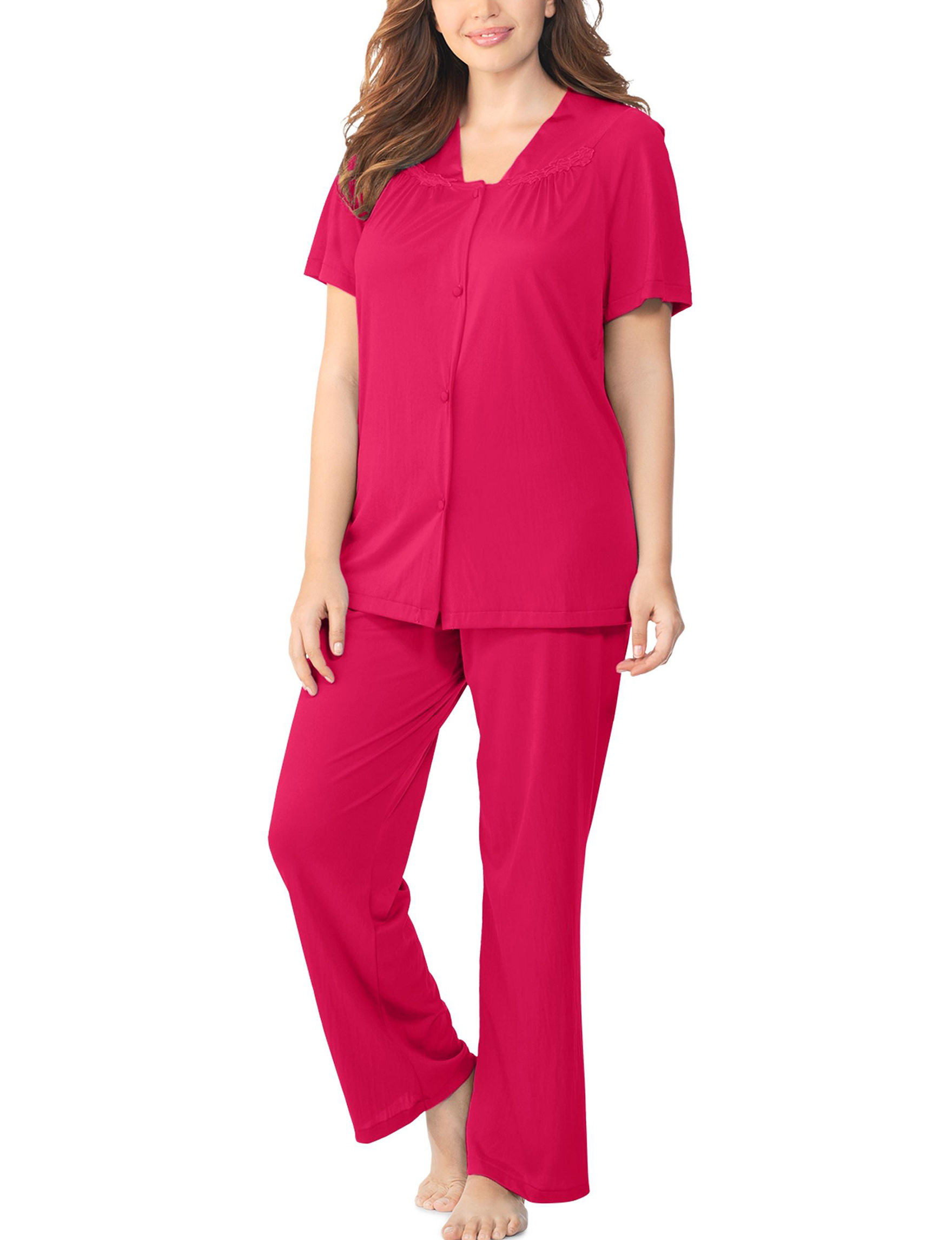 Vanity Fair Red Pajama Sets Vanity Fair Red Pajama Sets