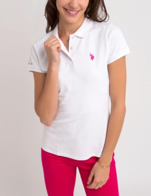 UPC 786665128074 product image for U.S. Polo Assn. Juniors' Little Pony Polo Shirt - White - XL - U.S. Polo Assn. | upcitemdb.com