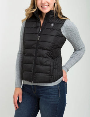 UPC 883379311409 product image for U.S. Polo Assn. Quilted Puffer Vest - Black - S - U.S. Polo Assn. | upcitemdb.com