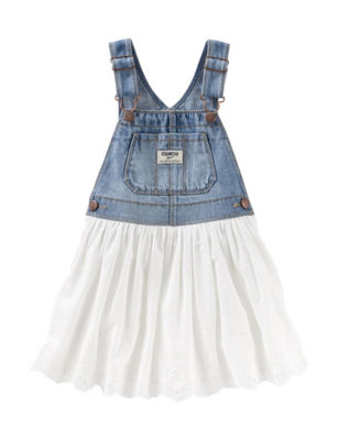 UPC 190796443515 product image for OshKosh B'gosh Eyelet Jumper - Baby 3-24 Mos. - Denim - 12-18months - Oshkosh  | upcitemdb.com