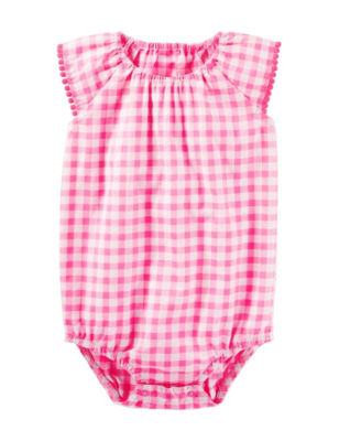 UPC 190796569345 product image for OshKosh B'gosh Gingham Bodysuit - Baby 3-24 Mos. - Pink - 12M/18M - Oshkosh  | upcitemdb.com