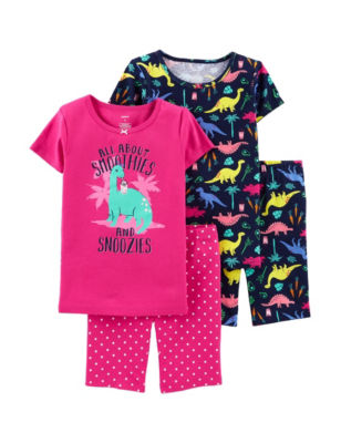 Carter's 4pc. Dinosaur Pajama Set Girls 414 Stage Stores