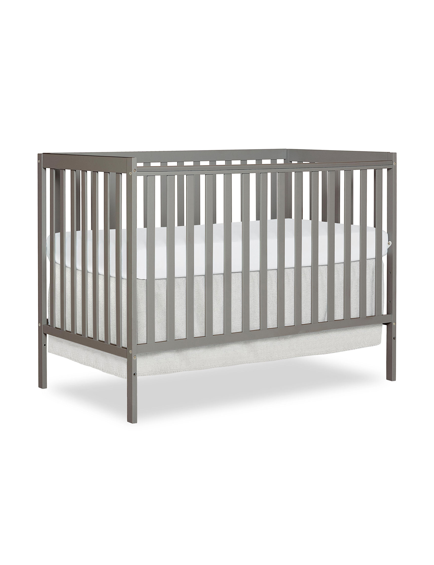 Dream On Me Synergy 5 in 1 Convertible Crib ,Cool Grey