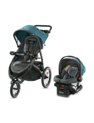 UPC 047406163007 product image for Graco 2-pc. FastAction Jogger LX Travel System - Grey / Teal - Graco | upcitemdb.com