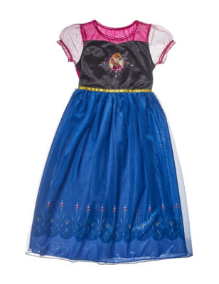 Disney Frozen Princess Anna Pajama Gown Girls 48 Stage Stores