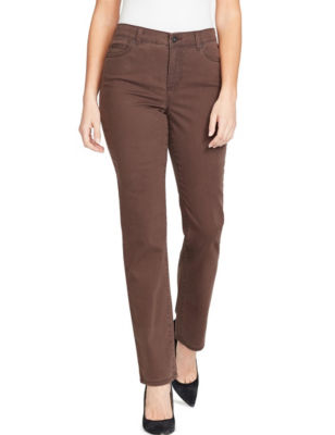 UPC 008864557432 product image for Bandolino Mandie Twill Jeans - Brown - 12 - Bandolino | upcitemdb.com