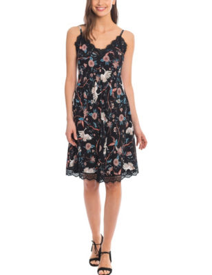 UPC 684012972403 product image for Skyes The Limit Floral Lace Fit & Flare Dress - Black Multi - M - Skyes  | upcitemdb.com