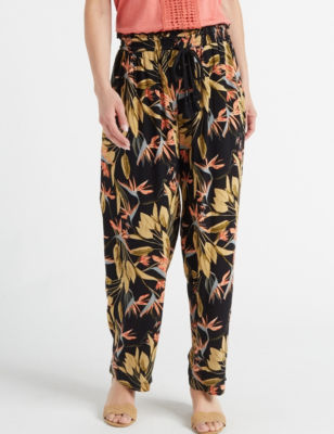 New Direction Black Multi Soft Pants
