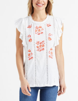 Hannah White Shirts & Blouses