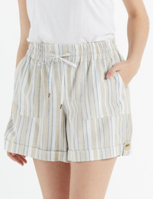 Hannah Beige Soft Shorts