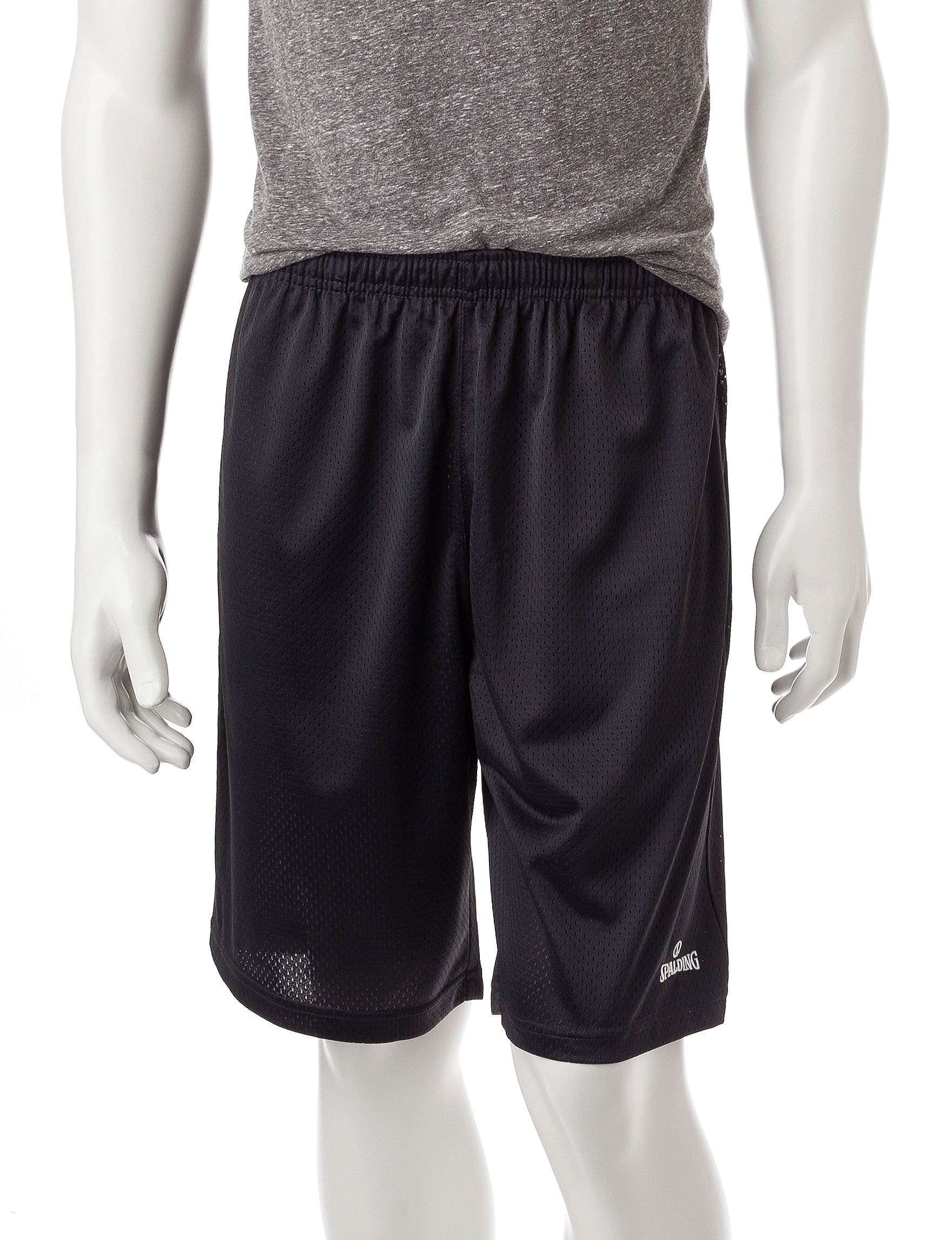 UPC 888282035879 product image for Spalding Athletic Mesh Shorts - Dark Grey - XL - Spalding | upcitemdb.com