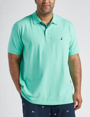 UPC 888079421915 product image for Nautica Big & Tall Stretch Polo Shirt - Teal - XLT - Nautica | upcitemdb.com