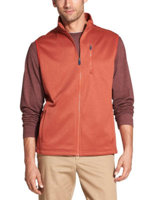 UPC 676108756226 product image for Izod Spectator Fleece Vest - Dark Red - S - Izod | upcitemdb.com