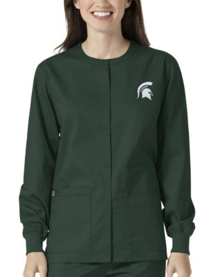 Michigan State University Spartans Scrub Jacket Stage Stores