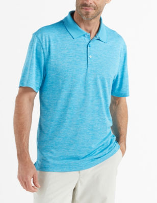 UPC 053355469534 product image for Haggar Men's Marled Performance Polo - Bright Blue - XXL - Haggar | upcitemdb.com