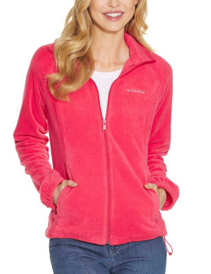 Columbia Bright Pink Fleece & Soft Shell Jackets Lightweight Jackets & Blazers
