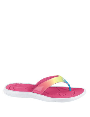 nike rainbow flip flops