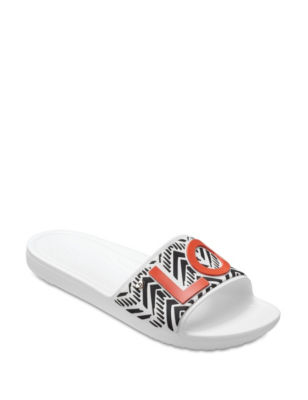 UPC 191448181434 product image for Crocs Drew Sloane Sandals - White - 6 - Crocs | upcitemdb.com