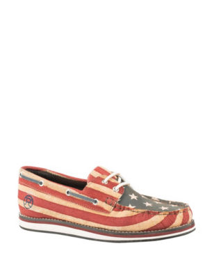 UPC 052356726875 product image for Roper American Beauty Boat Shoes - Red / White / Blue - 7.5 - Roper | upcitemdb.com