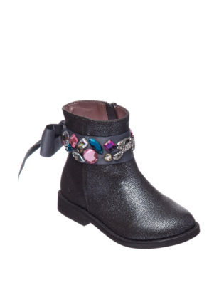 juicy couture women's rhinestone ankle boots