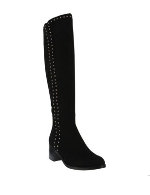 UPC 889796517462 product image for Azura Cassia Studded Knee High Boots - Black - 7 - Azura | upcitemdb.com