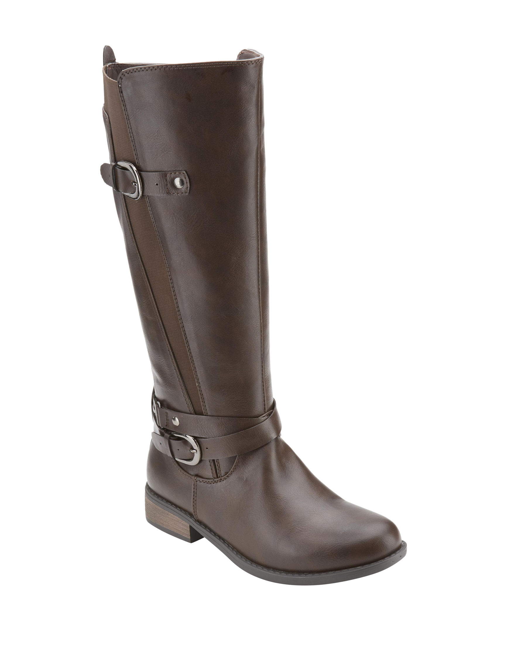 Olivia Miller Dillingham Buckled Riding Boots | Stage Stores