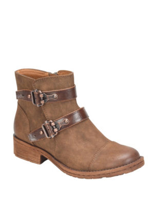 UPC 190135688560 product image for Eurosoft Sarina Buckled Ankle Boots - Brown - 9.5 - Eurosoft | upcitemdb.com